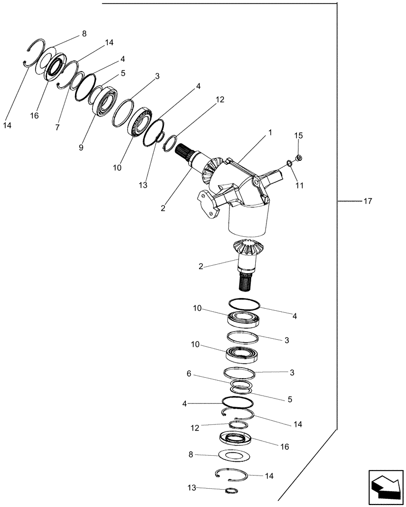 Схема запчастей Case IH 5130 - (80.175.06) - GEARBOX, UPPER UNLOADER (80) - CROP STORAGE/UNLOADING