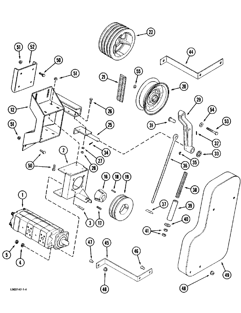 Схема запчастей Case IH 1670 - (8-40) - DOUBLE PILOTED VALVE, FOR UNLOADER AUGER SWING AND REEL FORE AND AFT (07) - HYDRAULICS