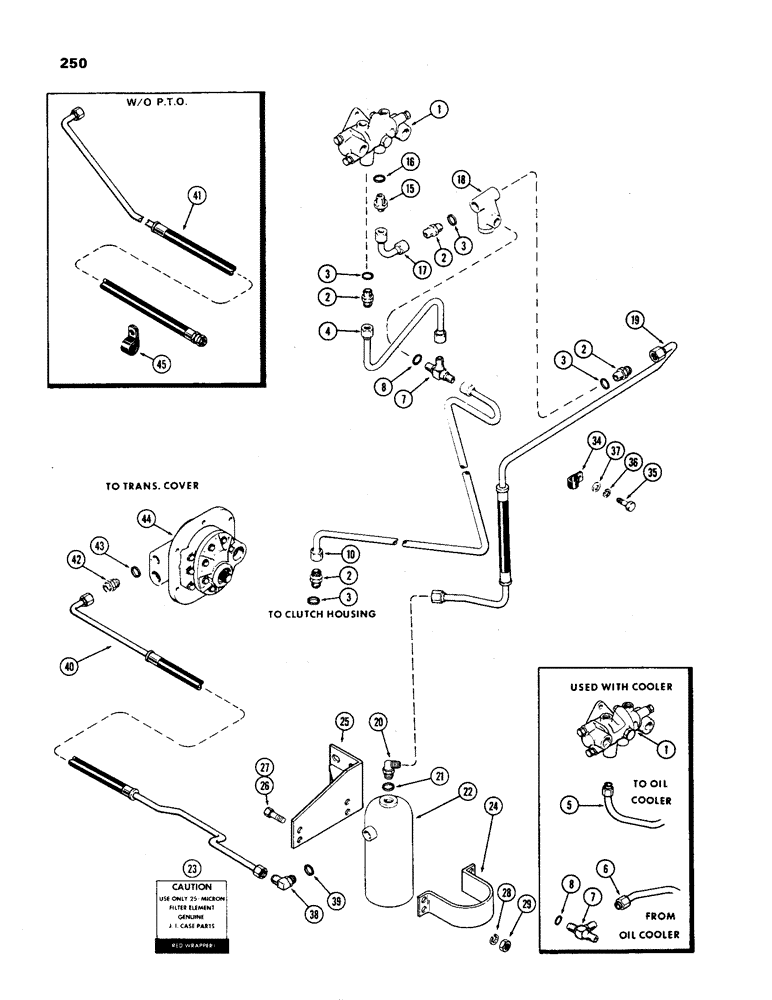 Схема запчастей Case IH 970 - (250) - STEERING AND BRAKE VALVE SYSTEM, HYDRAULIC BRAKES W/ MECHANICAL SHIFT USED PRIOR TO TRAC SN 8693001 (05) - STEERING