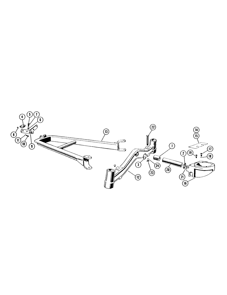 Схема запчастей Case IH 930 - (7-32[1]) - FRONT AXLE AND RADIUS ROD SERIAL NUMBER 8172001 AND AFTER (06) - POWER TRAIN