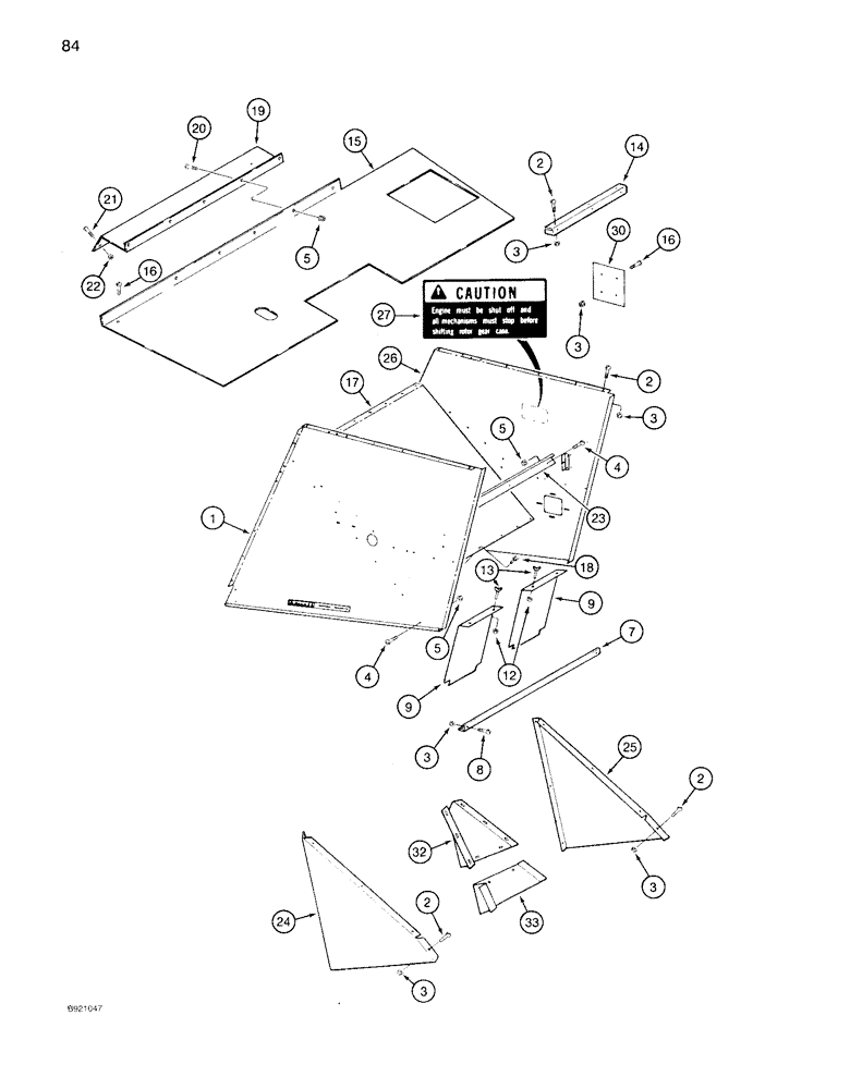 Схема запчастей Case IH 1640 - (84) - SEPARATOR SIDES (72) - SEPARATION