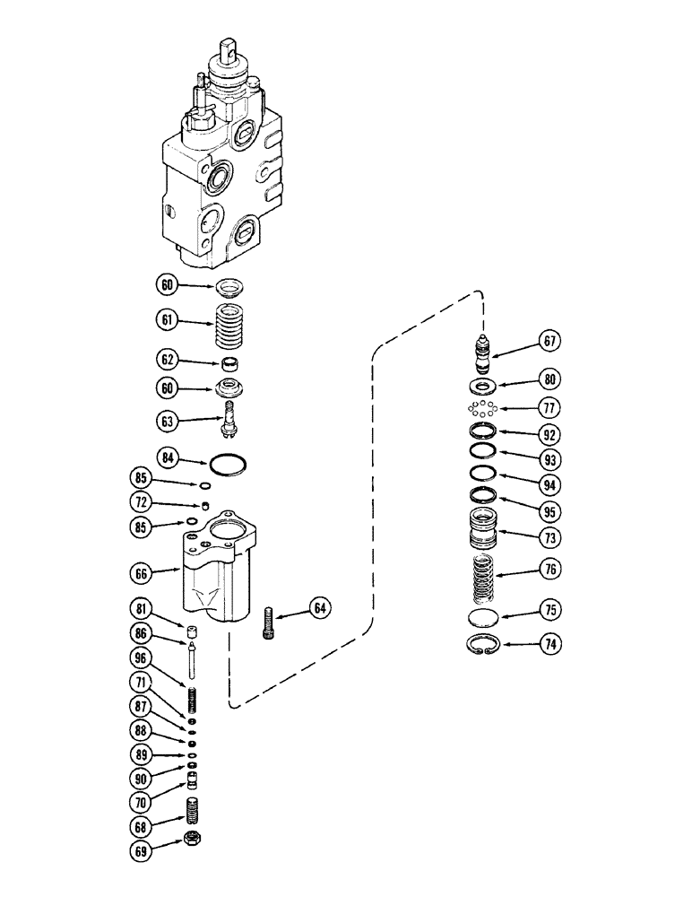 Схема запчастей Case IH 2090 - (8-452) - REMOTE CONTROL VALVE, ADD ON FOR THIRD CIRCUIT, WITH LOCKOUT, WITH LOCKOUT QUADRANT (CONTD) (08) - HYDRAULICS