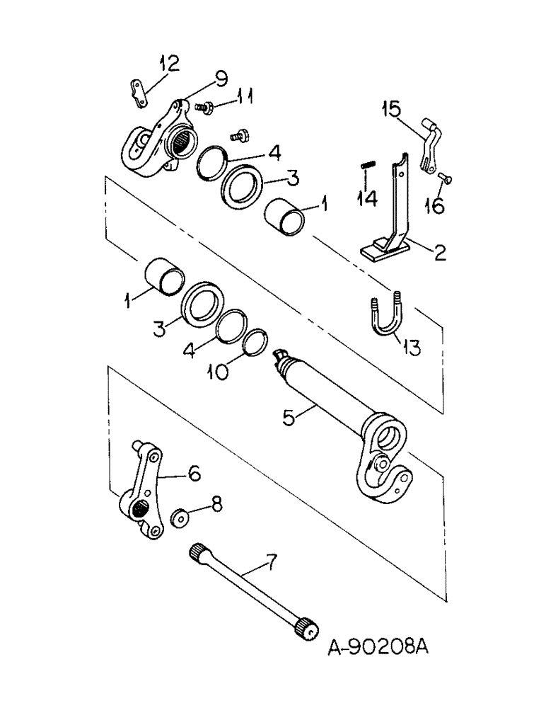 Схема запчастей Case IH 3288 - (10-51) - HYDRAULICS, DRAFT SENSING, TRACTOR WITH CATEGORY II, THREE POINT HITCH (07) - HYDRAULICS