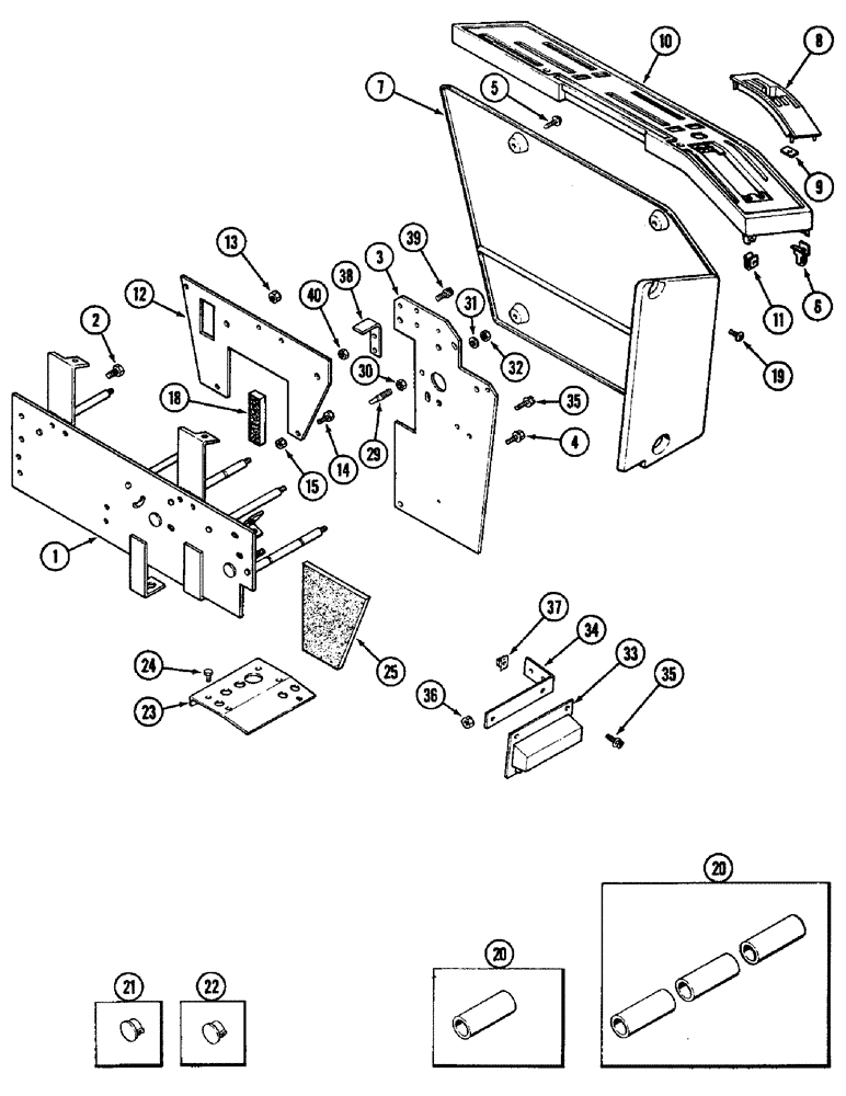 Схема запчастей Case IH 3294 - (9-386) - CONTROL CONSOLE (09) - CHASSIS/ATTACHMENTS