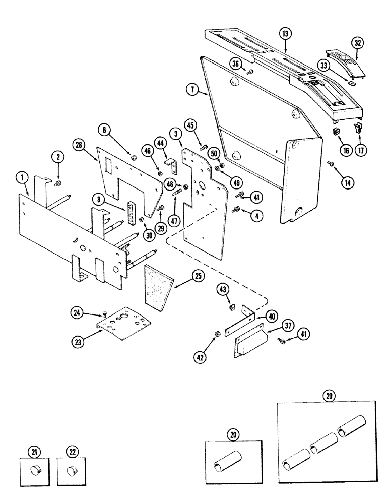 Схема запчастей Case IH 2594 - (9-038) - CONTROL CONSOLE (09) - CHASSIS/ATTACHMENTS