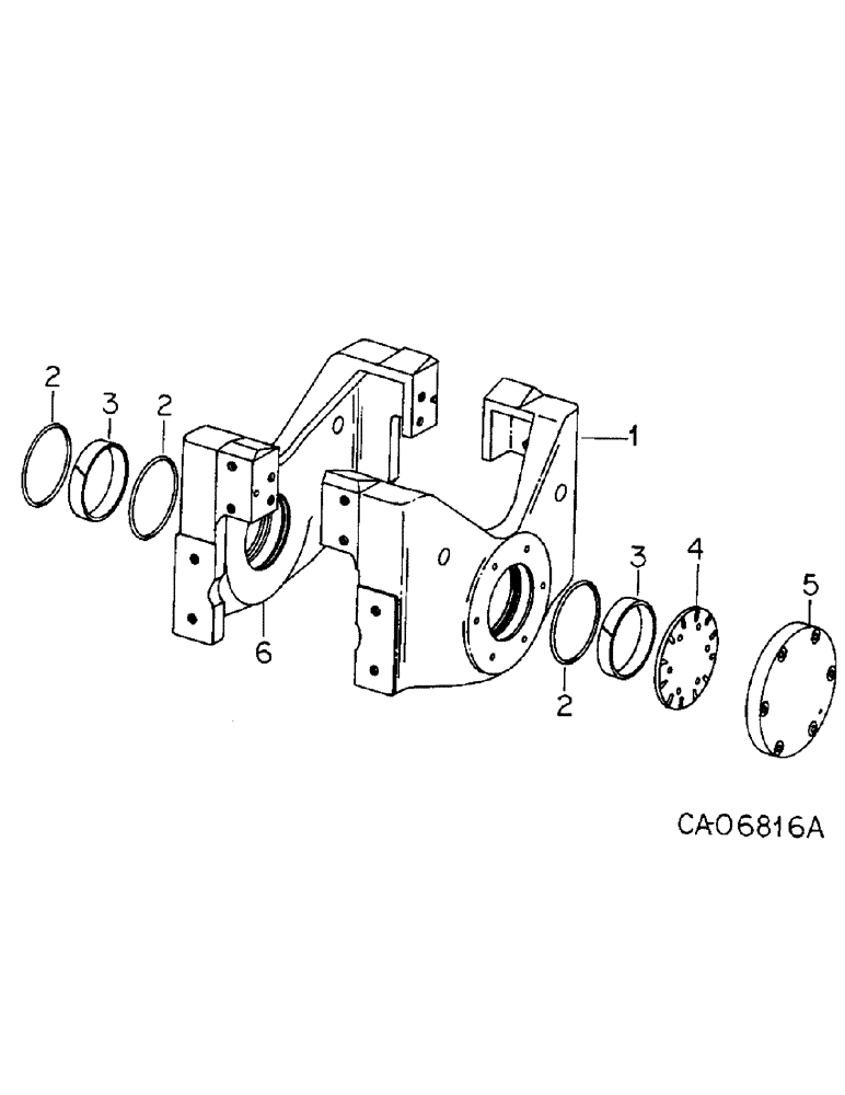 Схема запчастей Case IH 3388 - (07-08) - DRIVE TRAIN, FRONT DRIVE AXLE BOLSTER (04) - Drive Train