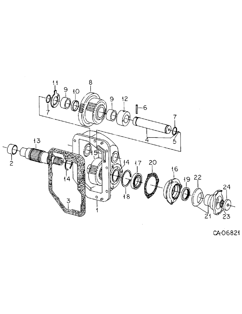 Схема запчастей Case IH 3588 - (07-15) - DRIVE TRAIN, FOUR WHEEL DRIVE ASSY (04) - Drive Train