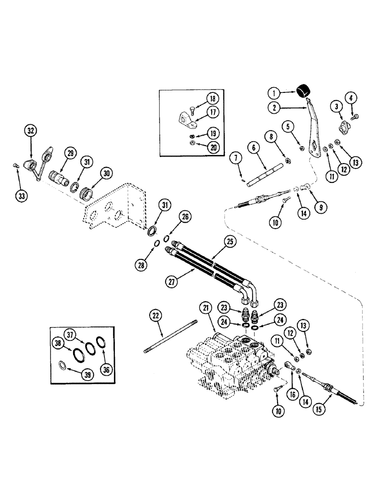 Схема запчастей Case IH 4690 - (8-290) - REMOTE HYDRAULIC ATTACHMENT, FOURTH CIRCUIT, P.I.N. 8860450 & AFTER (08) - HYDRAULICS