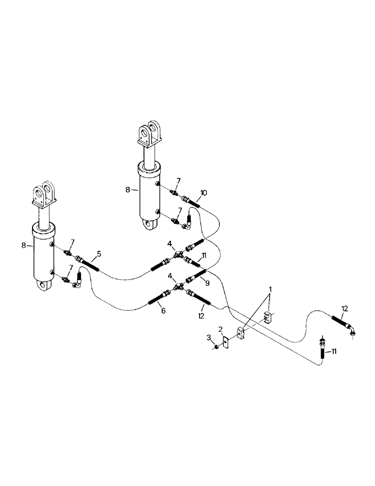 Схема запчастей Case IH KR-1225 - (10-10) - 3-POINT HYDRAULIC SYSTEM, CYLINDER END Options & Miscellaneous