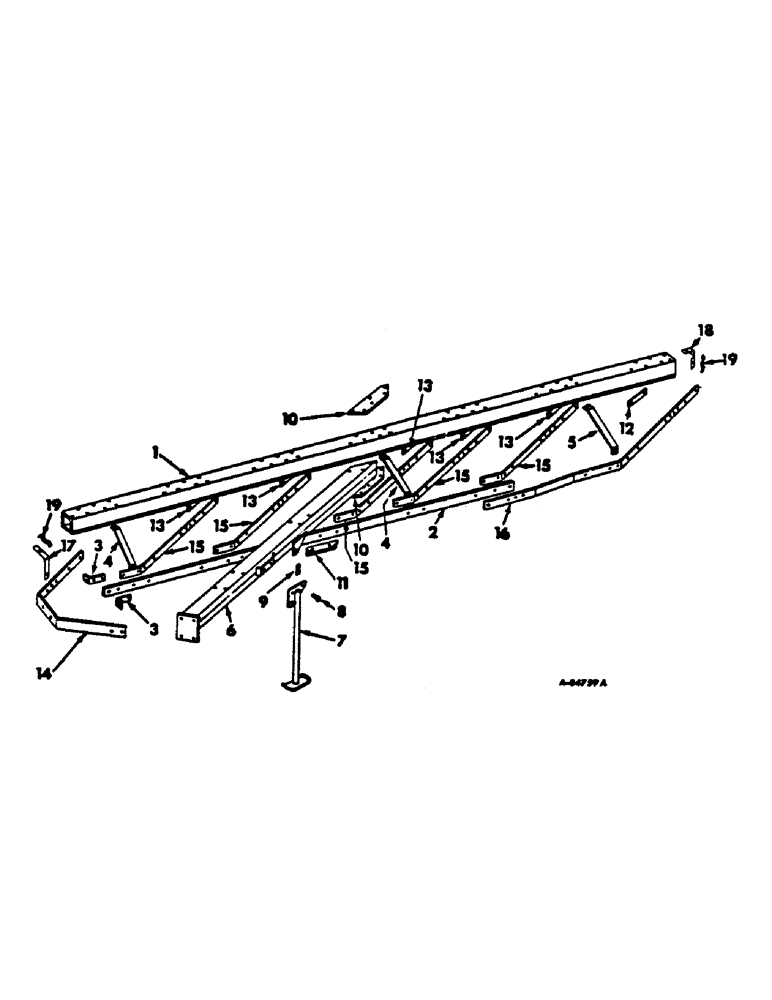 Схема запчастей Case IH 700 - (AG-02) - MAIN FRAME, FOR USE WITH SPRING TRIP OR SHEAR PIN TRIP 