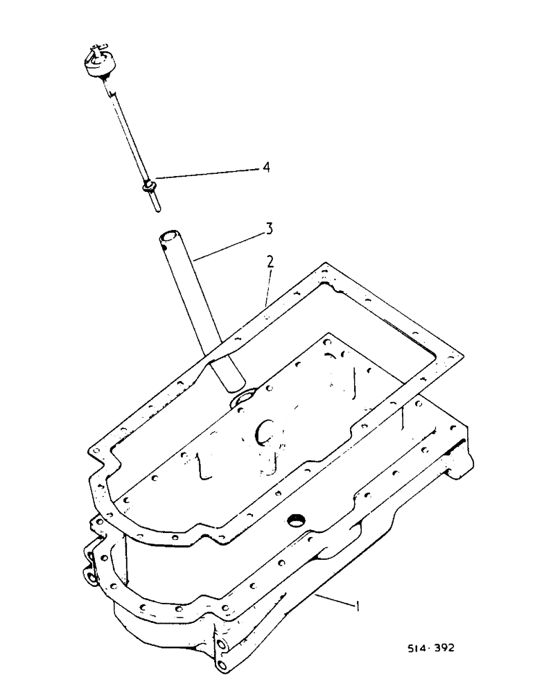 Схема запчастей Case IH 784 - (12-063) - CRANKCASE OIL PAN Power