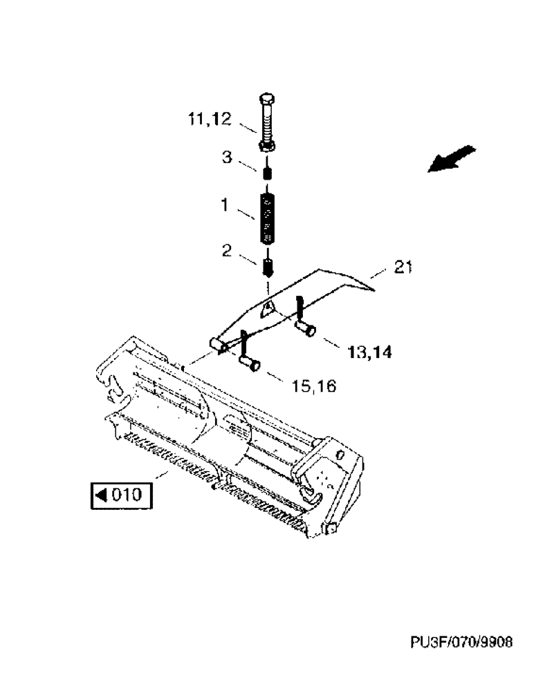 Схема запчастей Case IH PU3F0 - (09) - EQUIPOTENTIAL BONDING (58) - ATTACHMENTS/HEADERS