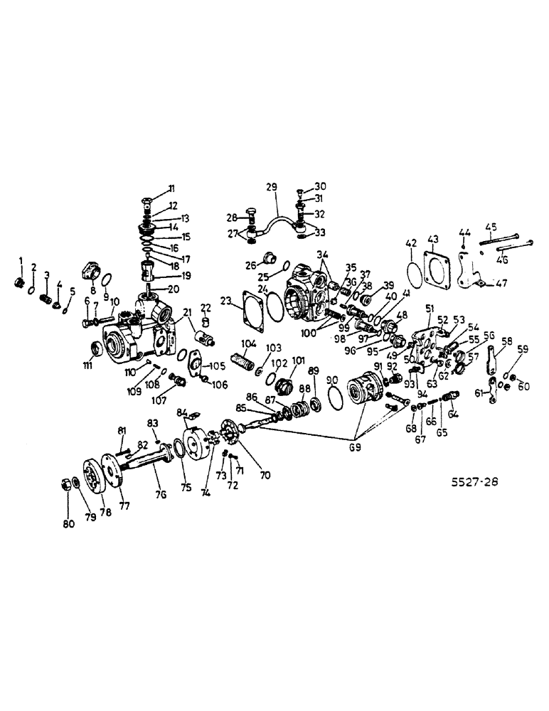 Схема запчастей Case IH 474 - (12-31) - FUEL INJECTION PUMP Power