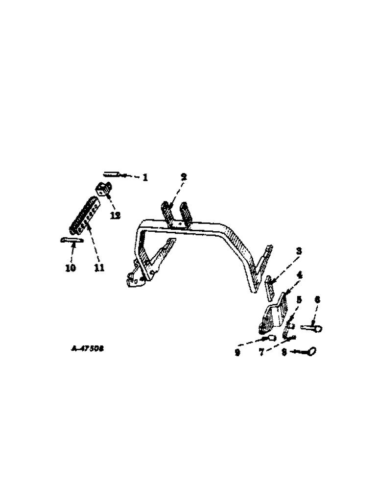 Схема запчастей Case IH 400-SERIES - (442) - ATTACHMENTS, THREE POINT ADAPTER Attachments