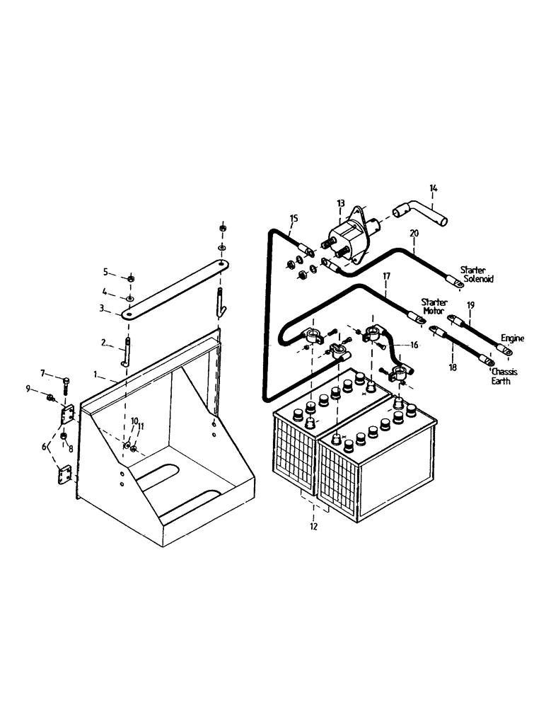 Схема запчастей Case IH 7700 - (A06-00) - BATTERY, FLORIDA OPTION Mainframe & Functioning Components