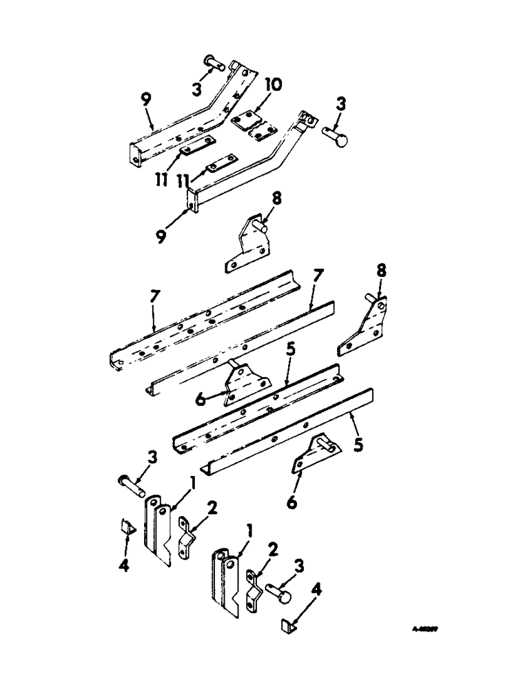 Схема запчастей Case IH 5 - (M-4) - FRONT MOUNTING BRACKET, COMPLETE PACKAGE 