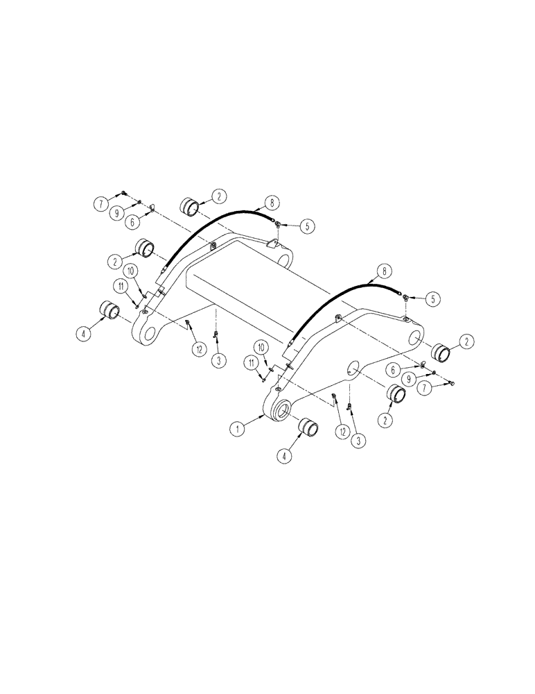 Схема запчастей Case IH STX275 - (09-02) - ROCKSHAFT (09) - CHASSIS