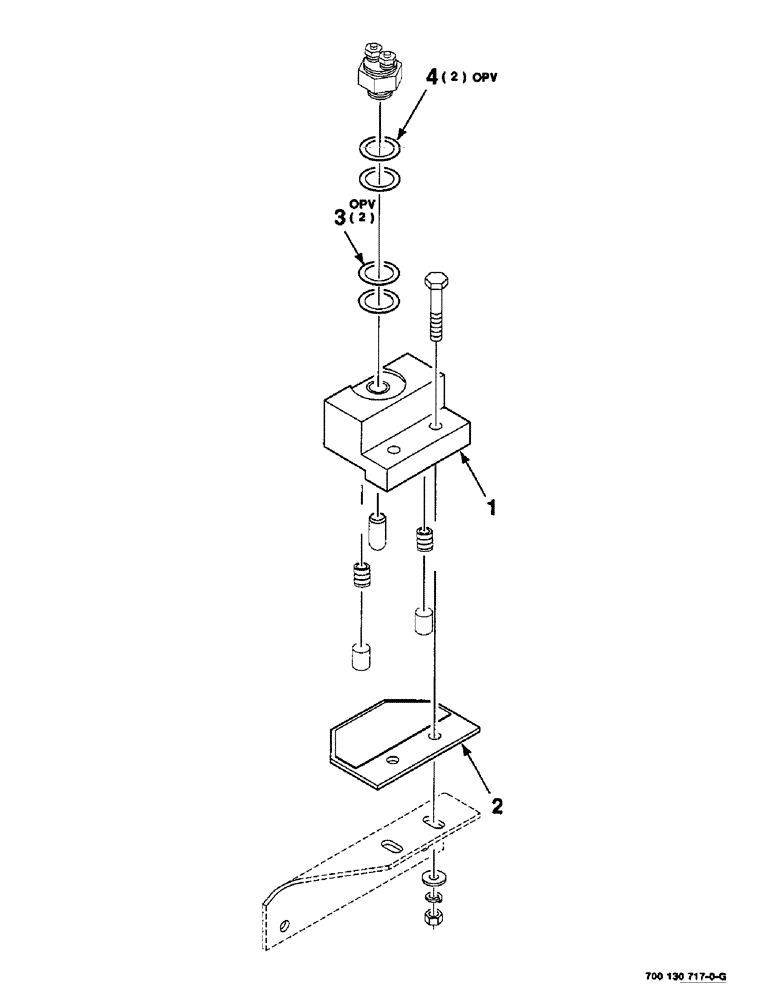 Схема запчастей Case IH 8465 - (9-26) - SWITCH MOUNTING KIT, TWINE ARM, 700130717 SWITCH MOUNTING KIT COMPLETE Decals & Attachments