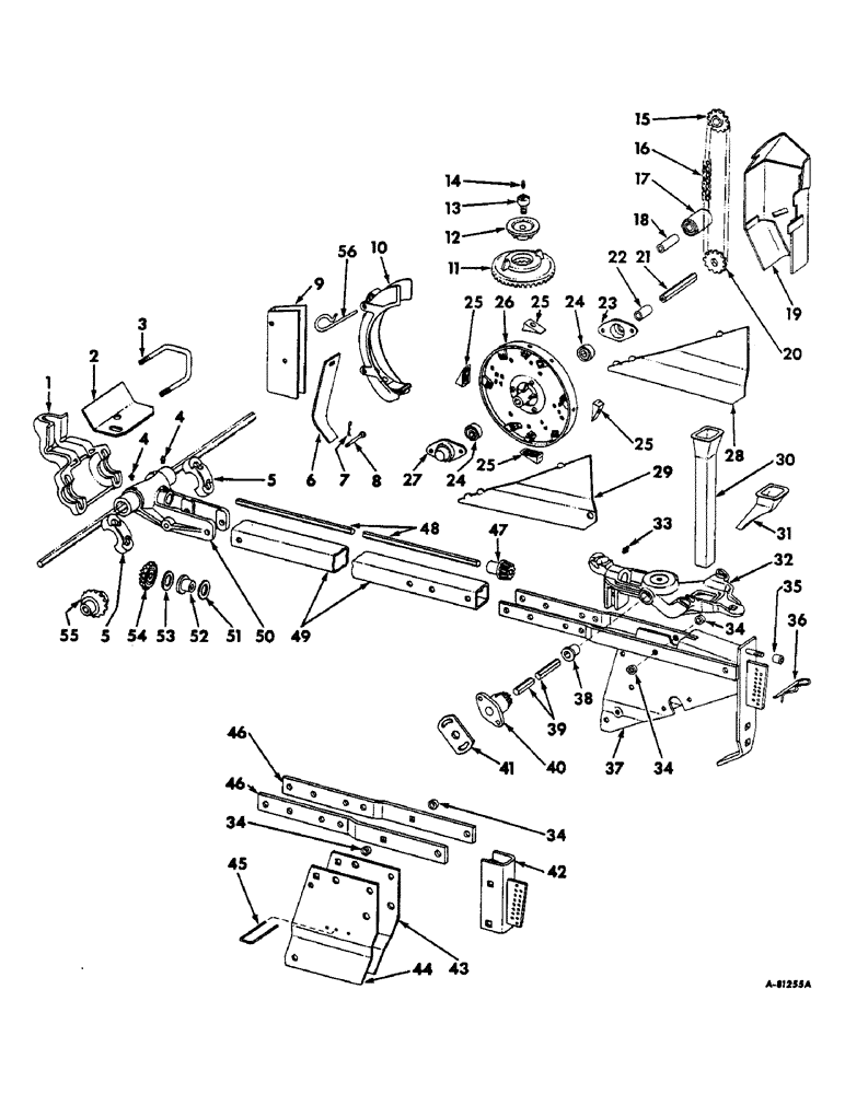 Схема запчастей Case IH 466 - (J-08) - HILL DROP AND DRILL UNIT, ONE PER ROW 