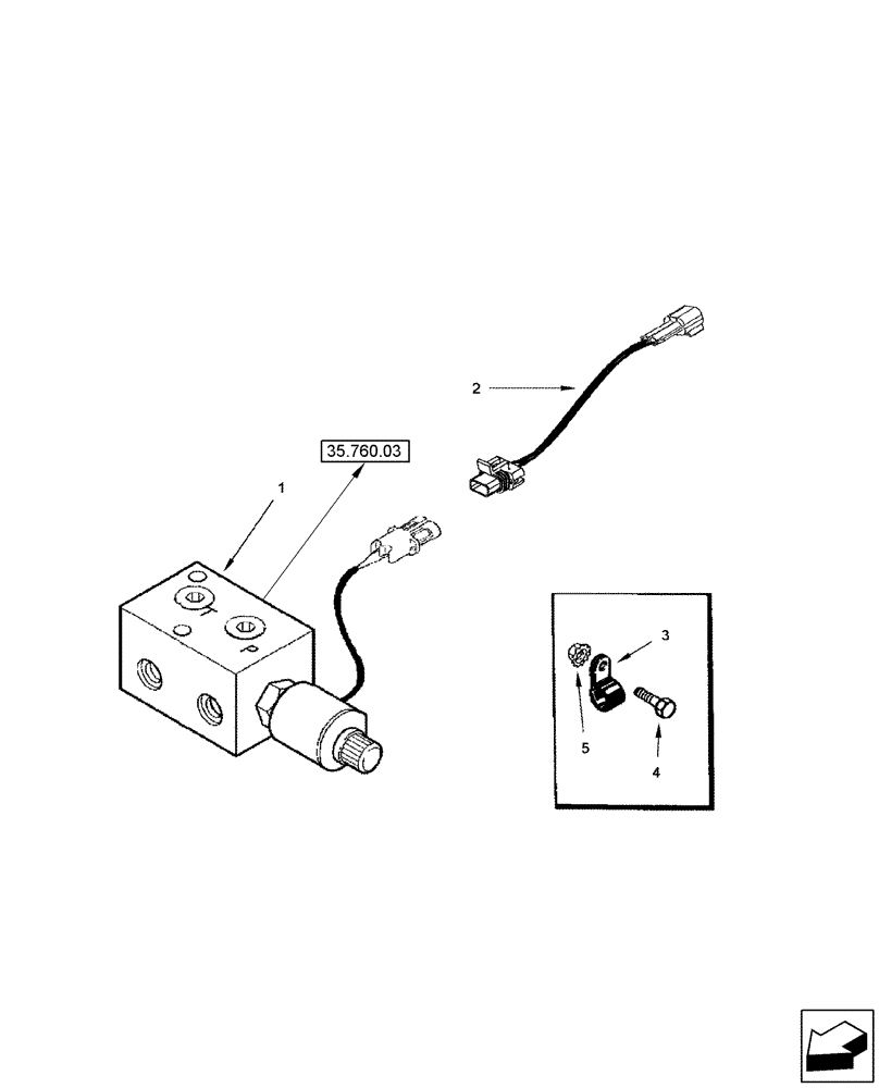 Схема запчастей Case IH 2588 - (55.100.45) - HARNESS - FEEDER REVERSER (55) - ELECTRICAL SYSTEMS