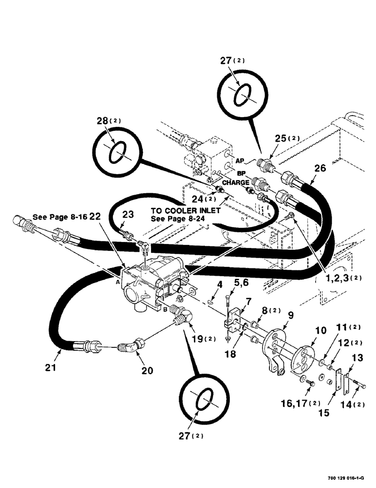 Схема запчастей Case IH 8750 - (8-06) - HYDRAULIC ASSEMBLY (08) - HYDRAULICS