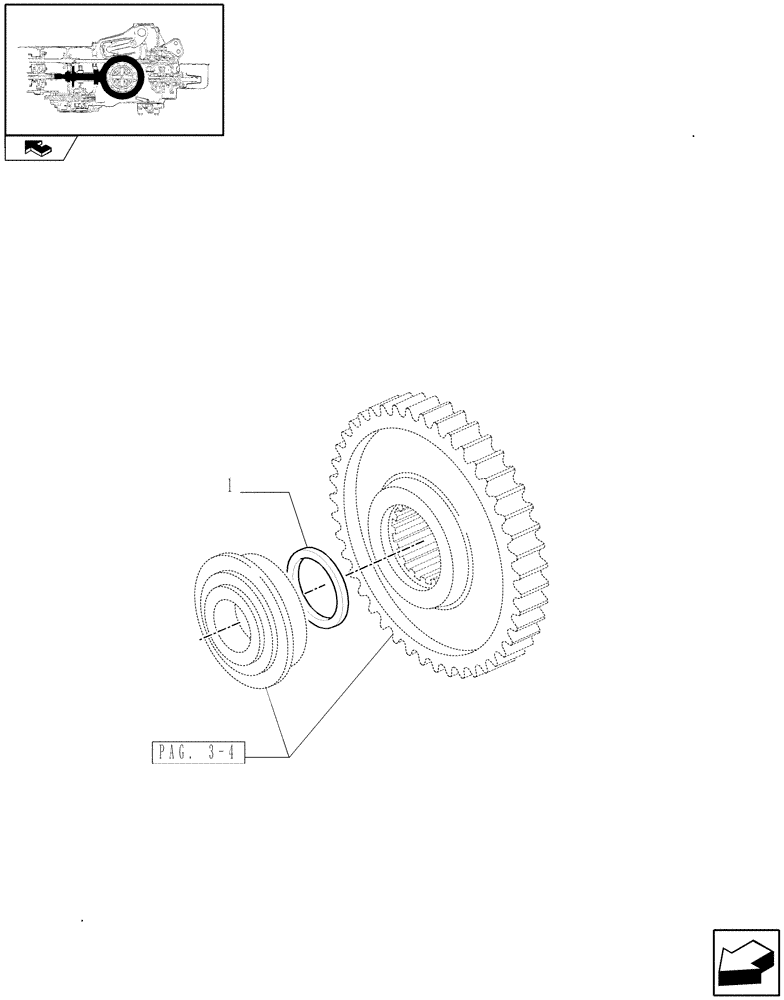 Схема запчастей Case IH PUMA 115 - (1.32.1[10]) - CENTRAL REDUCTION GEARS - SHIMS (03) - TRANSMISSION