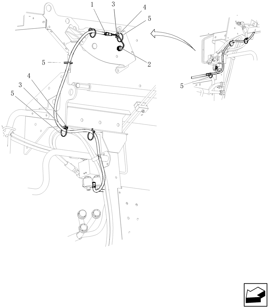 Схема запчастей Case IH 9230 - (55.100.24) - WIRING HARNESS, GRAIN TANK COVER, 315 & 350 BUSHEL (55) - ELECTRICAL SYSTEMS