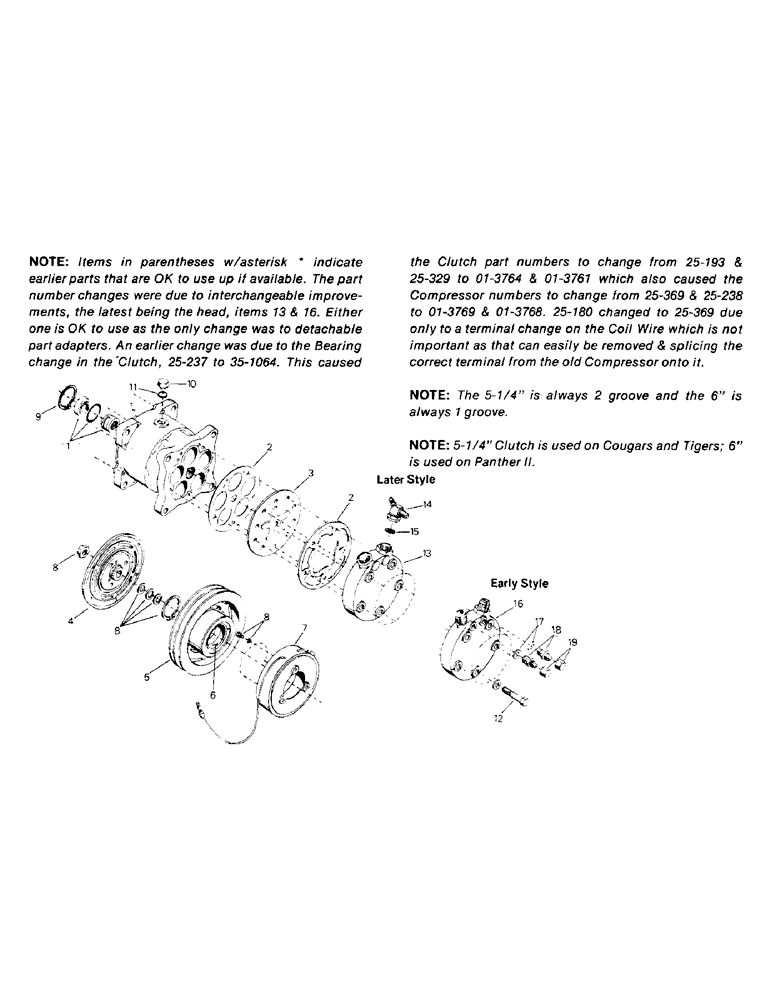 Схема запчастей Case IH STEIGER - (03-07) - ROTARY COMPRESSOR (03) - Climate Control