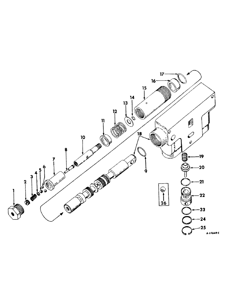 Схема запчастей Case IH 826 - (10-34) - HYDRAULICS, HYDRAULIC CONTROL VALVE (07) - HYDRAULICS