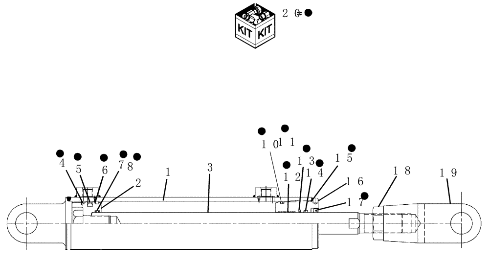 Схема запчастей Case IH SPX4410 - (07-001) - STEERING Cylinders