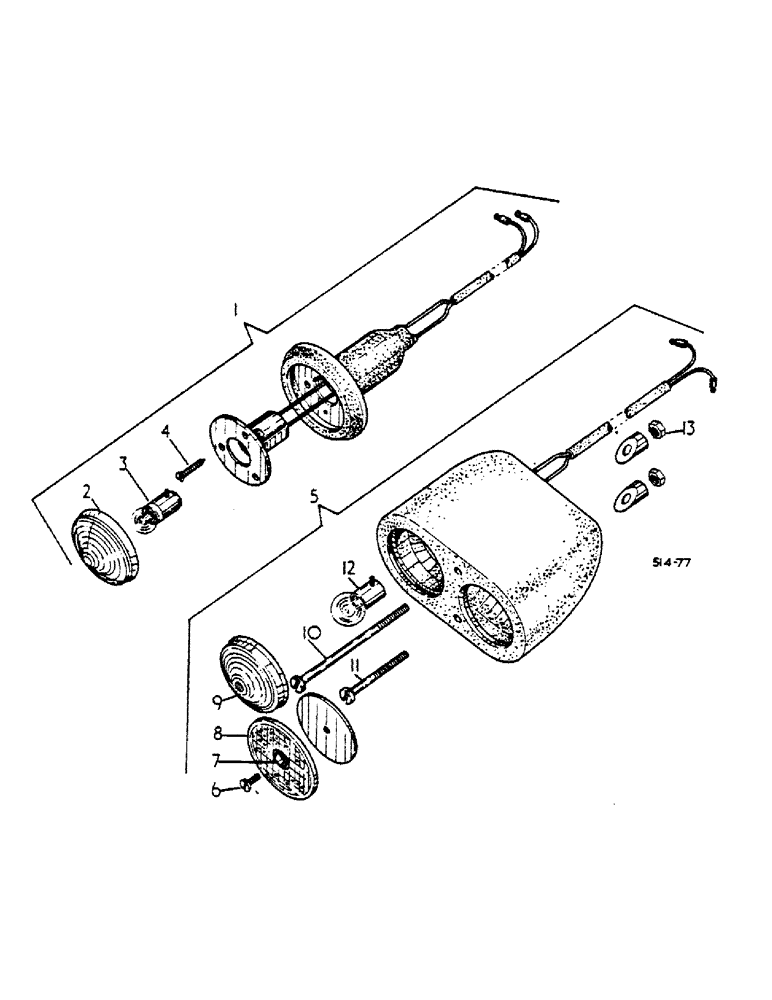 Схема запчастей Case IH 474 - (08-13) - FENDER WIRING AND LAMPS (06) - ELECTRICAL