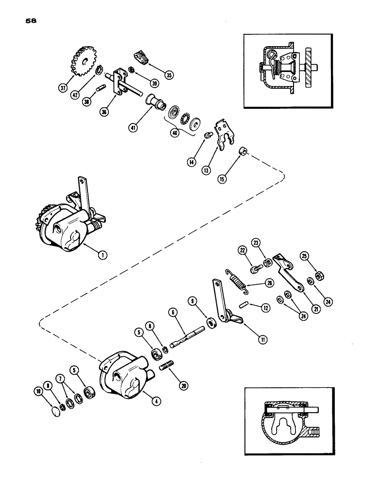 Схема запчастей Case IH 770 - (058) - GOVERNOR, (251B) SPARK IGNITION ENGINE (03) - FUEL SYSTEM