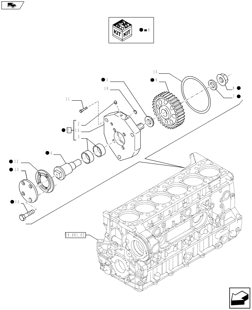 Схема запчастей Case IH F3BFA613C E005 - (10.114.02) - BELT PULLEY DRIVE & COVER (10) - ENGINE