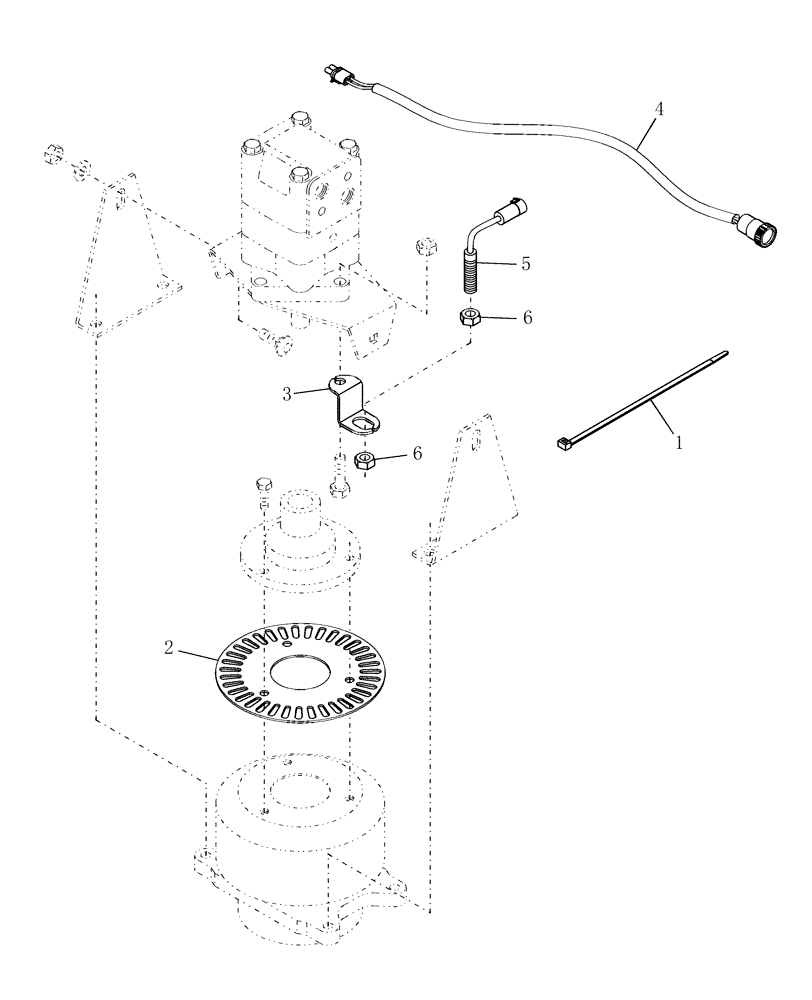 Схема запчастей Case IH DH252 - (20.04.05) - SPEED SENSOR, SICKLE (14) - CROP CUTTING