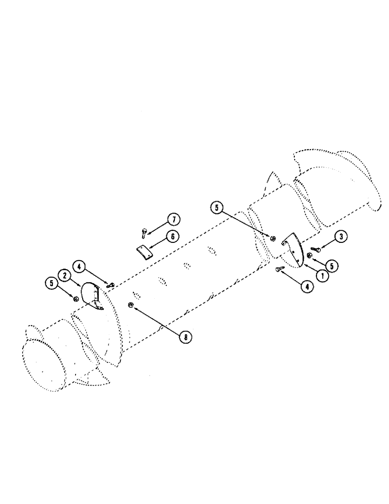 Схема запчастей Case IH 1020 - (9C-06) - AUGER FLIGHT EXTENSION (09) - CHASSIS/ATTACHMENTS