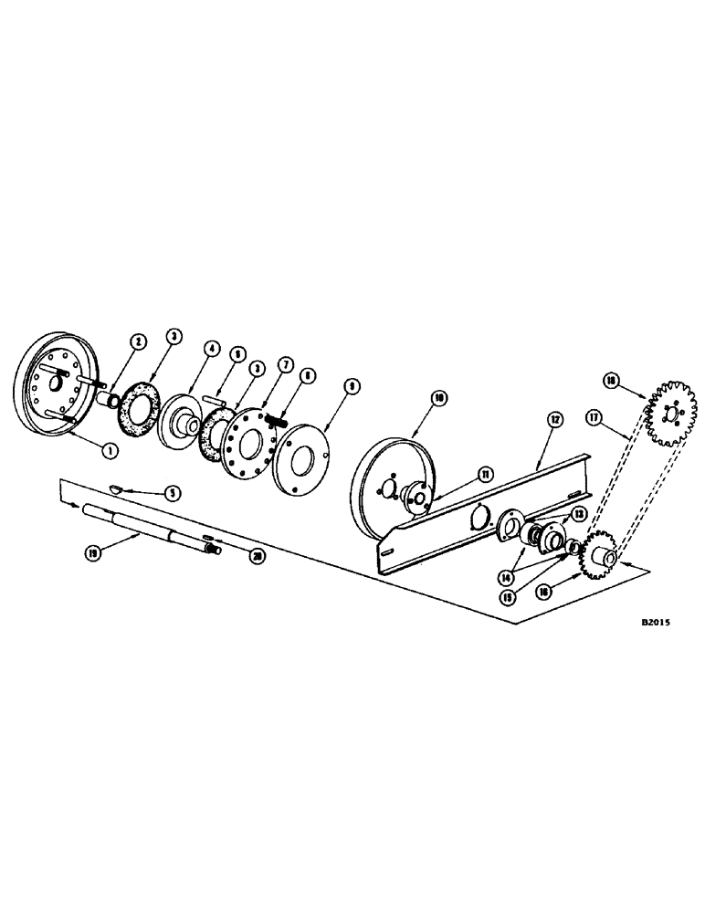 Схема запчастей Case IH 1060 - (066) - HEADER AUGER DRIVE (58) - ATTACHMENTS/HEADERS