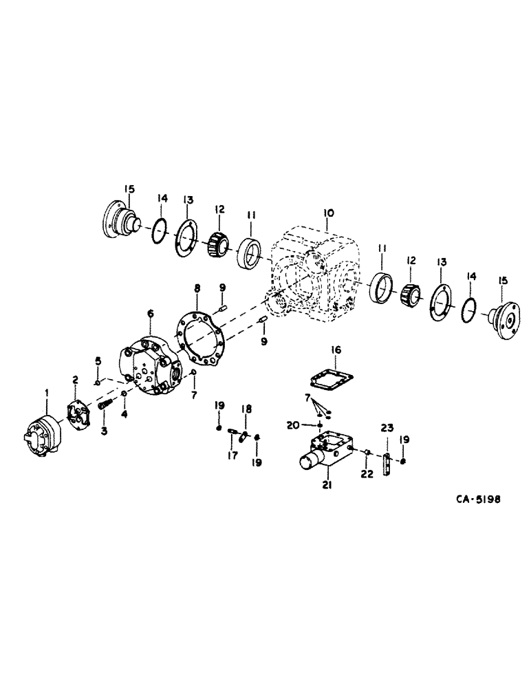 Схема запчастей Case IH 1420 - (10-15) - HYDRAULICS, HYDROSTATIC PUMP, VALVE BLOCK, SUNDSTRAND (07) - HYDRAULICS