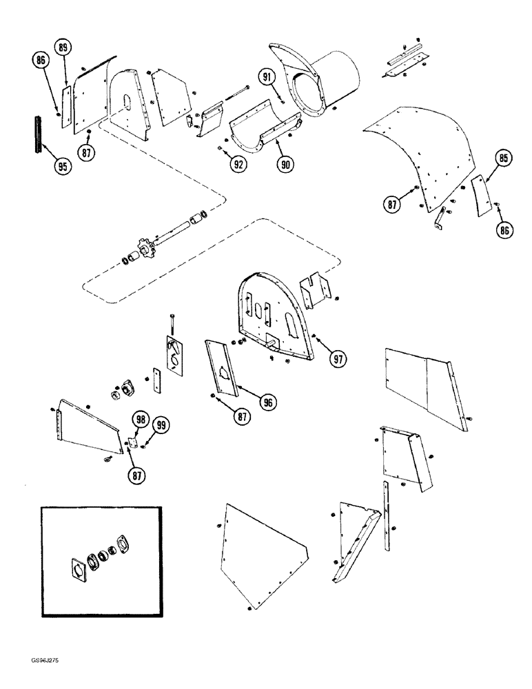 Схема запчастей Case IH 1660 - (9D-10) - HORIZONTAL GRAIN ELEVATOR HEAD, (CONTD) (16) - GRAIN ELEVATORS & AUGERS