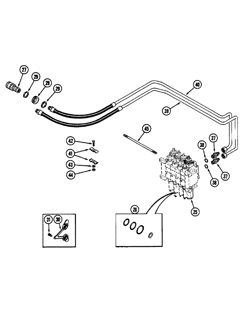 Схема запчастей Case IH 2290 - (8-422) - REMOTE HYDRAULICS, REMOTE ATTACHMENT, NUMBER 4 CIRCUIT (08) - HYDRAULICS