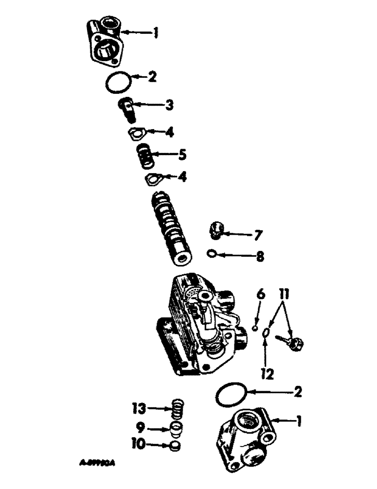 Схема запчастей Case IH 4100 - (J-10) - STEERING MECHANISM, POWER STEERING PILOT VALVE Steering Mechanism