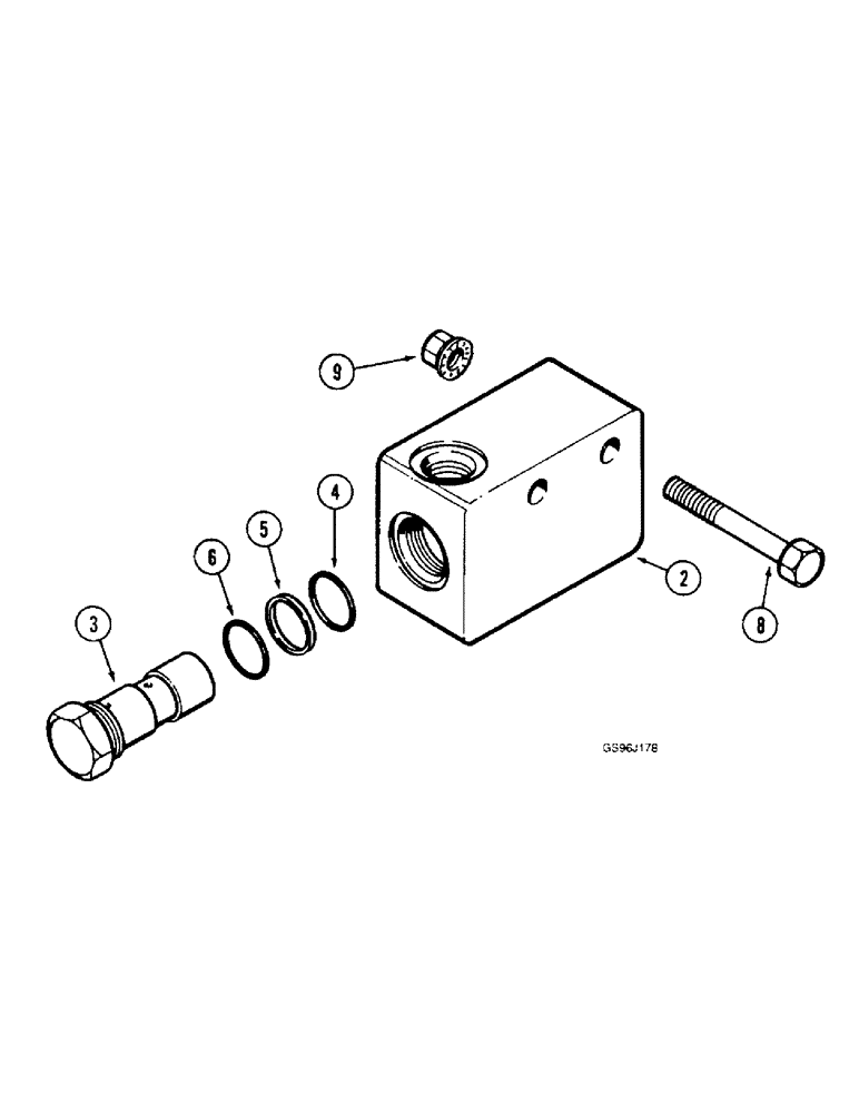 Схема запчастей Case IH 1660 - (8-20) - RELIEF VALVE (07) - HYDRAULICS