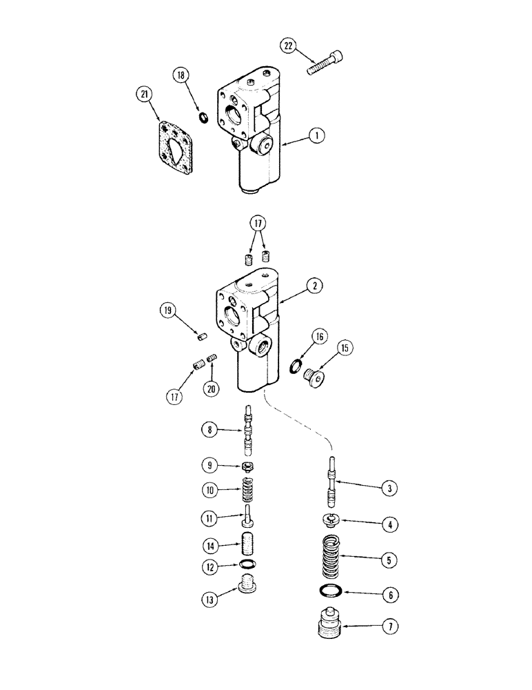 Схема запчастей Case IH 2394 - (8-020) - GEAR AND PISTON PUMP ASSEMBLY (08) - HYDRAULICS