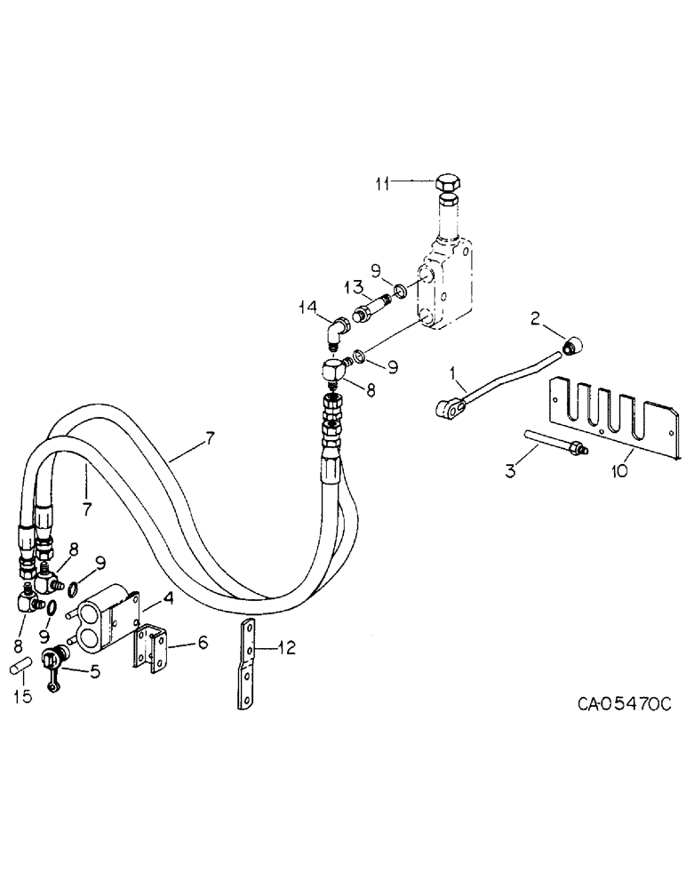 Схема запчастей Case IH 4786 - (10-22) - HYDRAULICS, FOURTH VALVE AND CONNECTIONS, FOR FOUR AUXILIARY VALVES (07) - HYDRAULICS