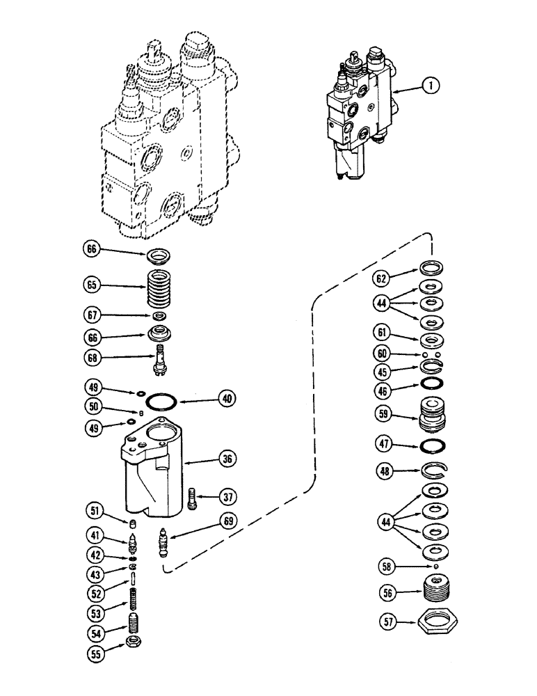 Схема запчастей Case IH 2290 - (8-440) - REMOTE CONTROL VALVE, WITH LOCKOUT (08) - HYDRAULICS