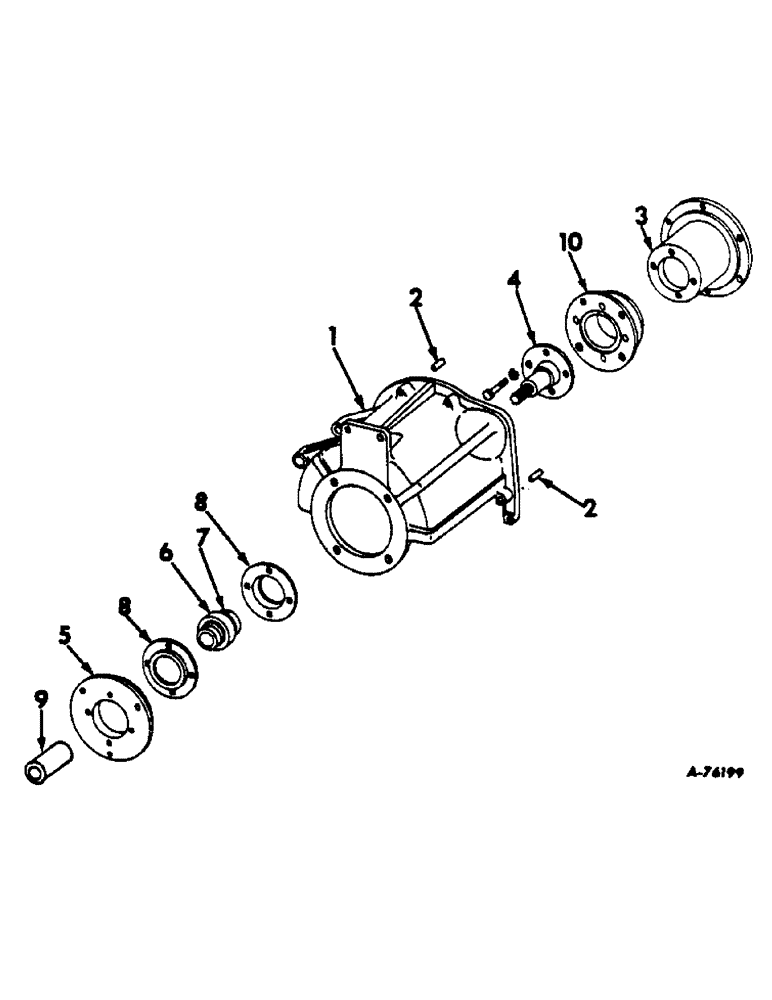 Схема запчастей Case IH 303 - (139) - POWER TAKE OFF, FOR HYDROSTATIC GROUND DRIVE (16) - TRACTION VARIATOR