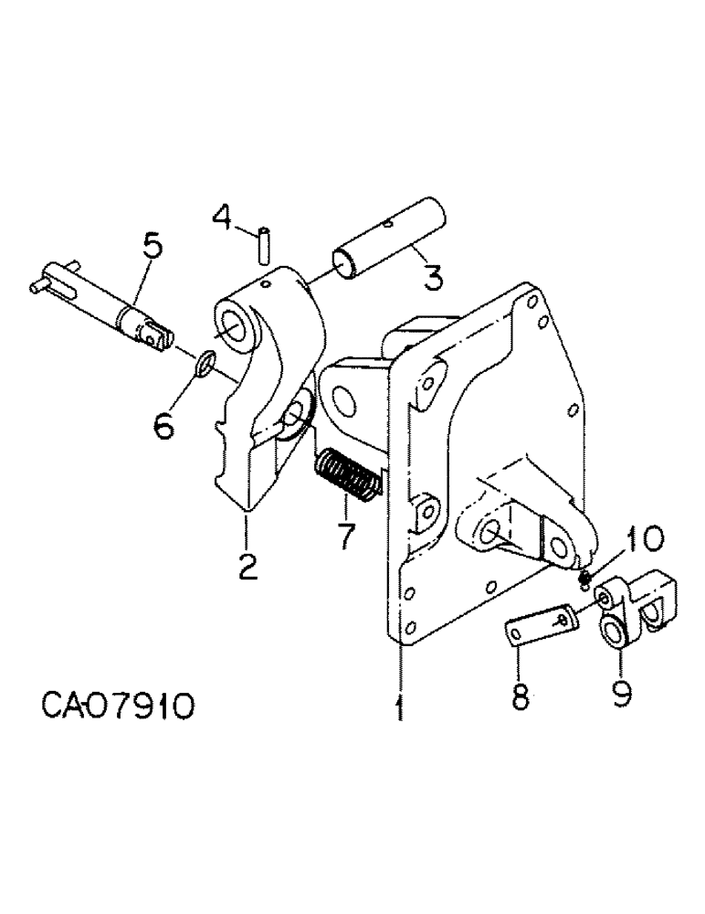 Схема запчастей Case IH 5288 - (07-23) - DRIVE TRAIN, PARK LOCK CONTROLS, INTERNAL, TRACTORS WITHOUT DYNAMIC BRAKE (04) - Drive Train