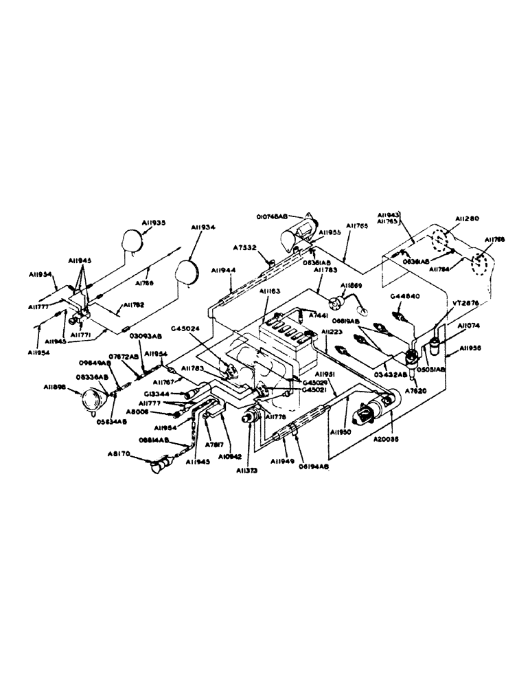 Схема запчастей Case IH 700 - (075) - WIRING DIAGRAM FOR DISTRIBUTOR IGNITION TRACTORS, WIRING DIAGRAM & INST. PANEL FOR SPARK IGNITION (04) - ELECTRICAL SYSTEMS