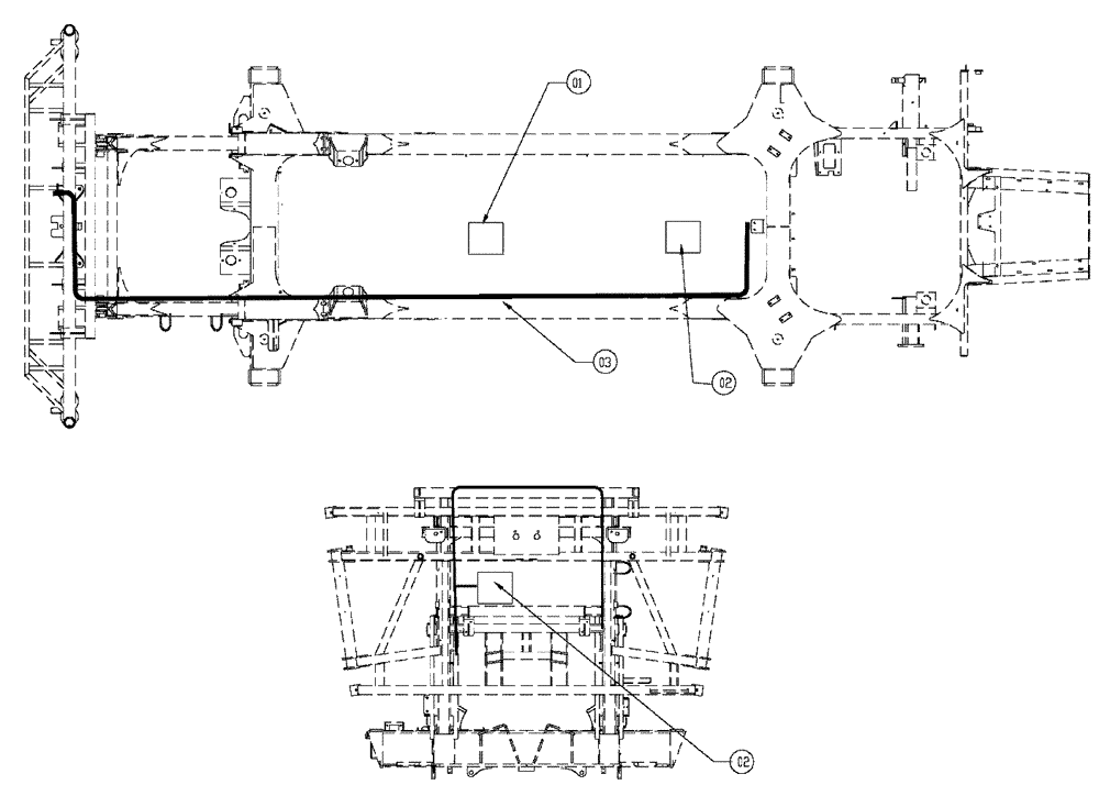 Схема запчастей Case IH SPX3320 - (12-021) - CONTROL GROUP, BED, 4600 (06) - ELECTRICAL