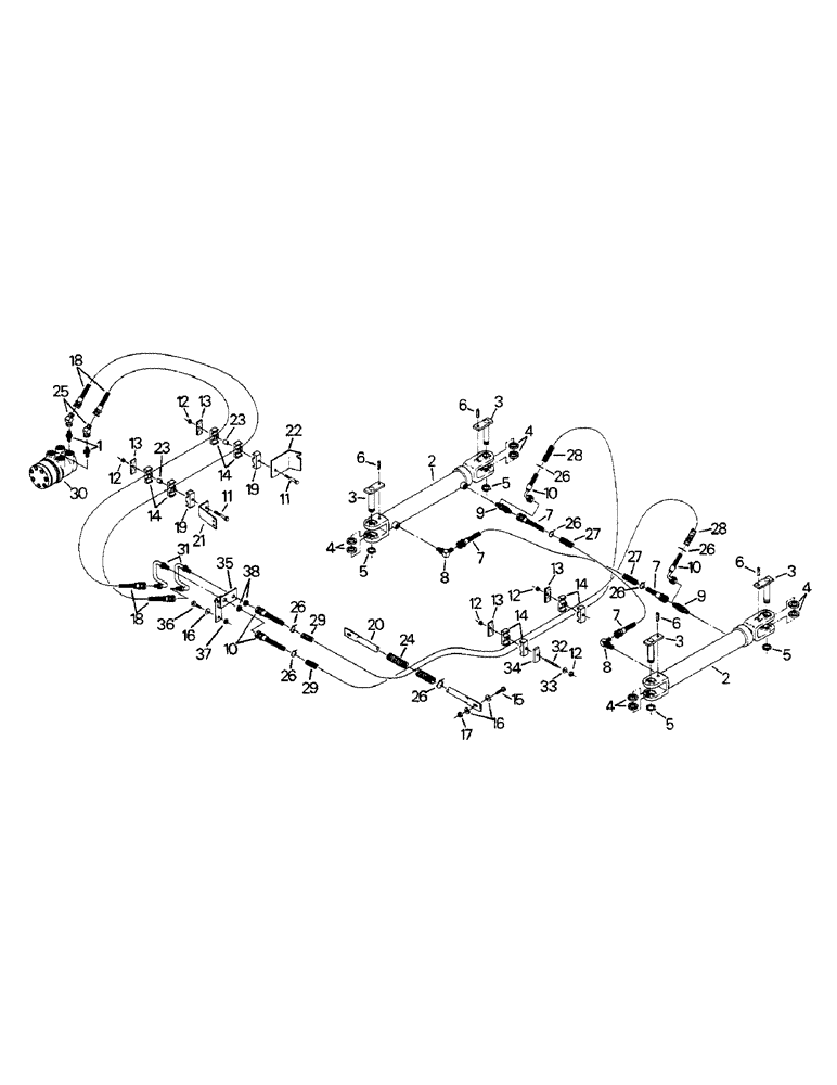 Схема запчастей Case IH 9110 - (08-06) - HYDRAULIC SYSTEM, STEERING CONTROLS (07) - HYDRAULICS