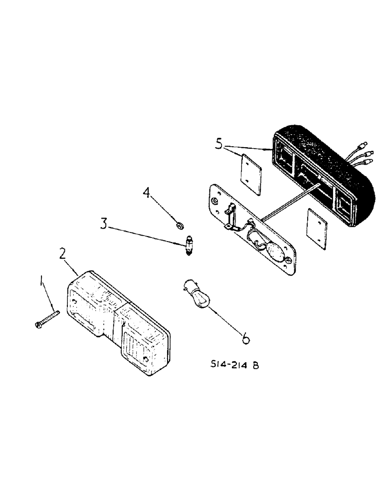 Схема запчастей Case IH 2400 - (08-56) - FENDER WIRING SIDE AND FLASHER LIGHTS (06) - ELECTRICAL